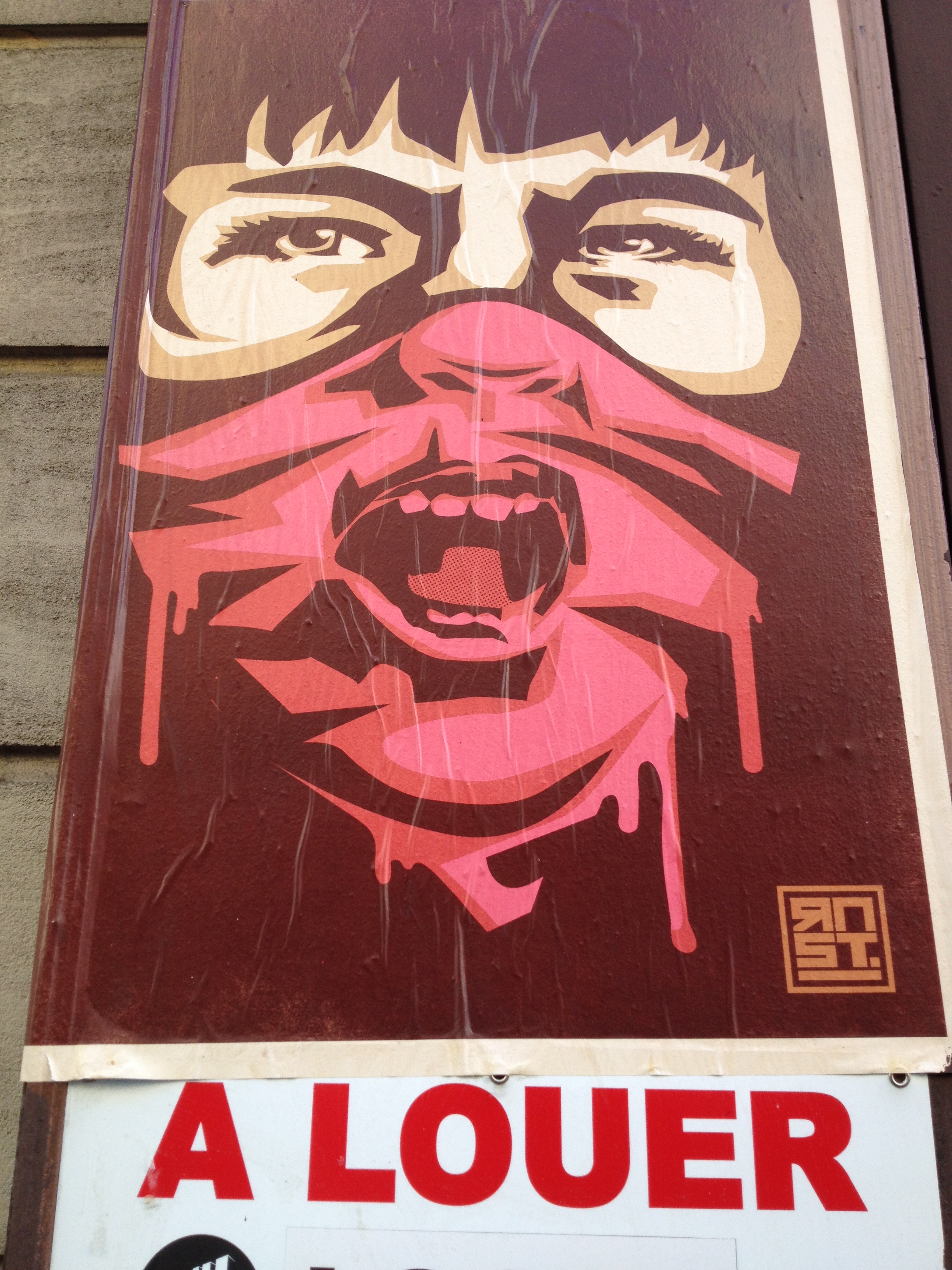 Tag révolutionnaire à Marseille.