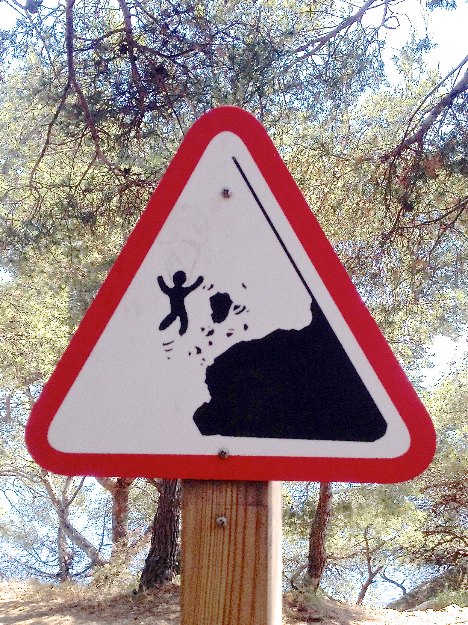 Signalisation "Danger de chute"