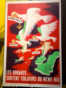 Affiche de propagande fasciste pendant la IIe Guerre mondiale.