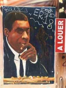 Illustration taguée dans les rues de Marseille.