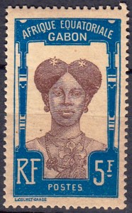 Timbre de l'époque coloniale française