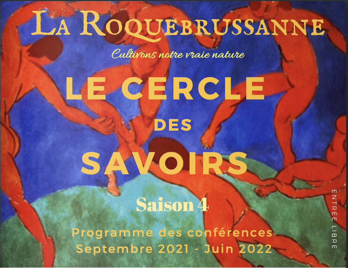 Affiche du Cercle des savoirs saison 2021-2022 de La Roquebrussanne.