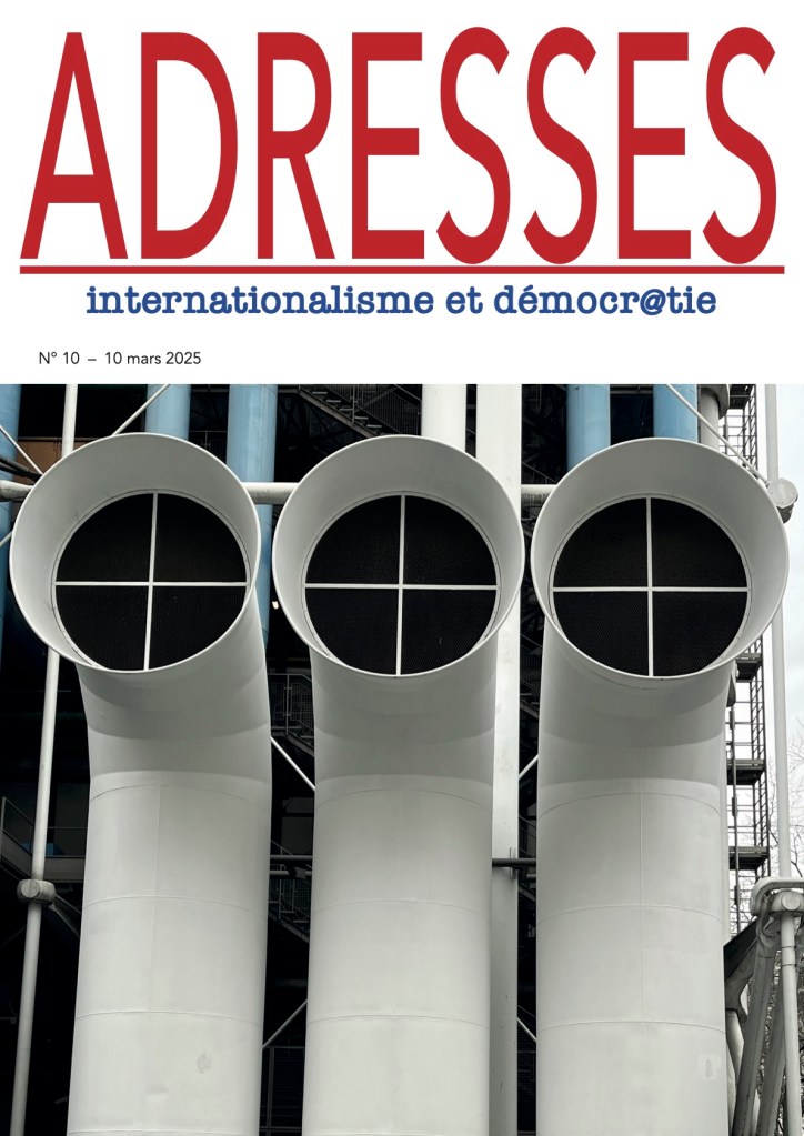 Couverture du n)10 de la revue Adresse de mars 2025.